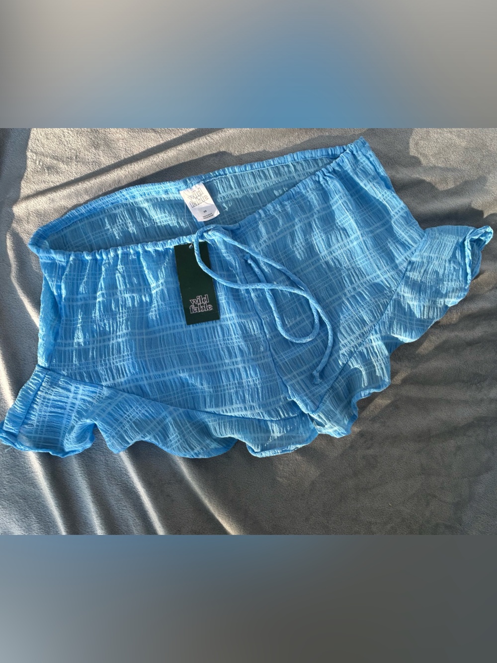 🔥3/$8- WILD FABLE- Pale Blue Ruffled Sleep Shorts